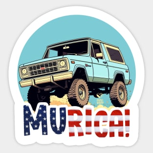 MURICA - Bronco life i Sticker